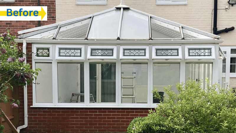 Conservatory Roof Replacement Before logo 1